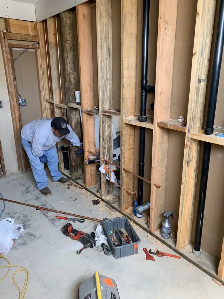 Commercial rough-in plumbing for Gas Line Repair in Kingtown